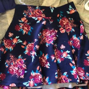 Floral skater skirt. Medium